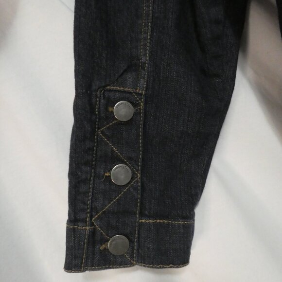 Vintage COTTON GINNY Plus - eco-ganic | small plus | Dark Blue Denim Jean Jacket - Picture 12 of 15